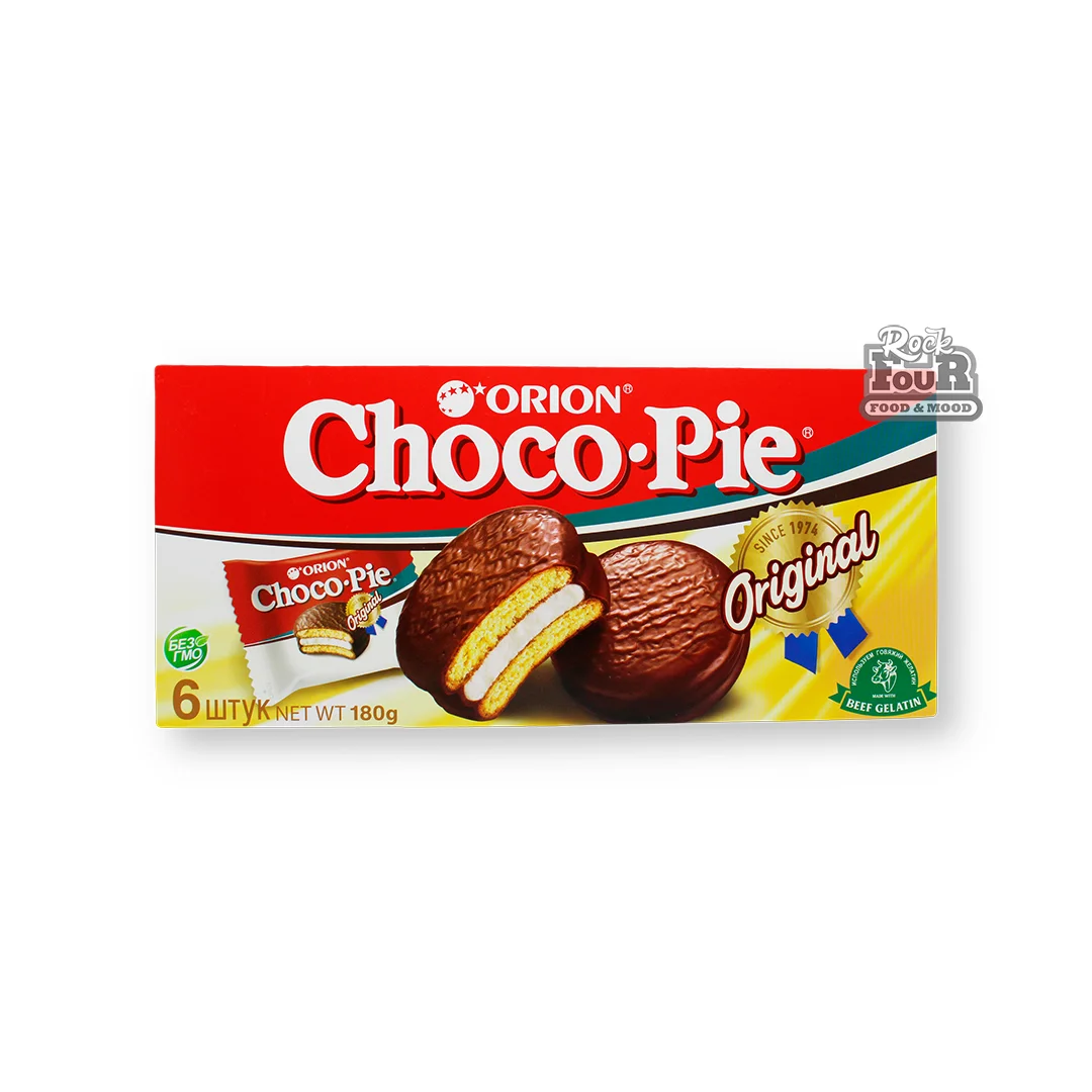 Confectionery "Orion Choco-Pie" in glaze 6pcs